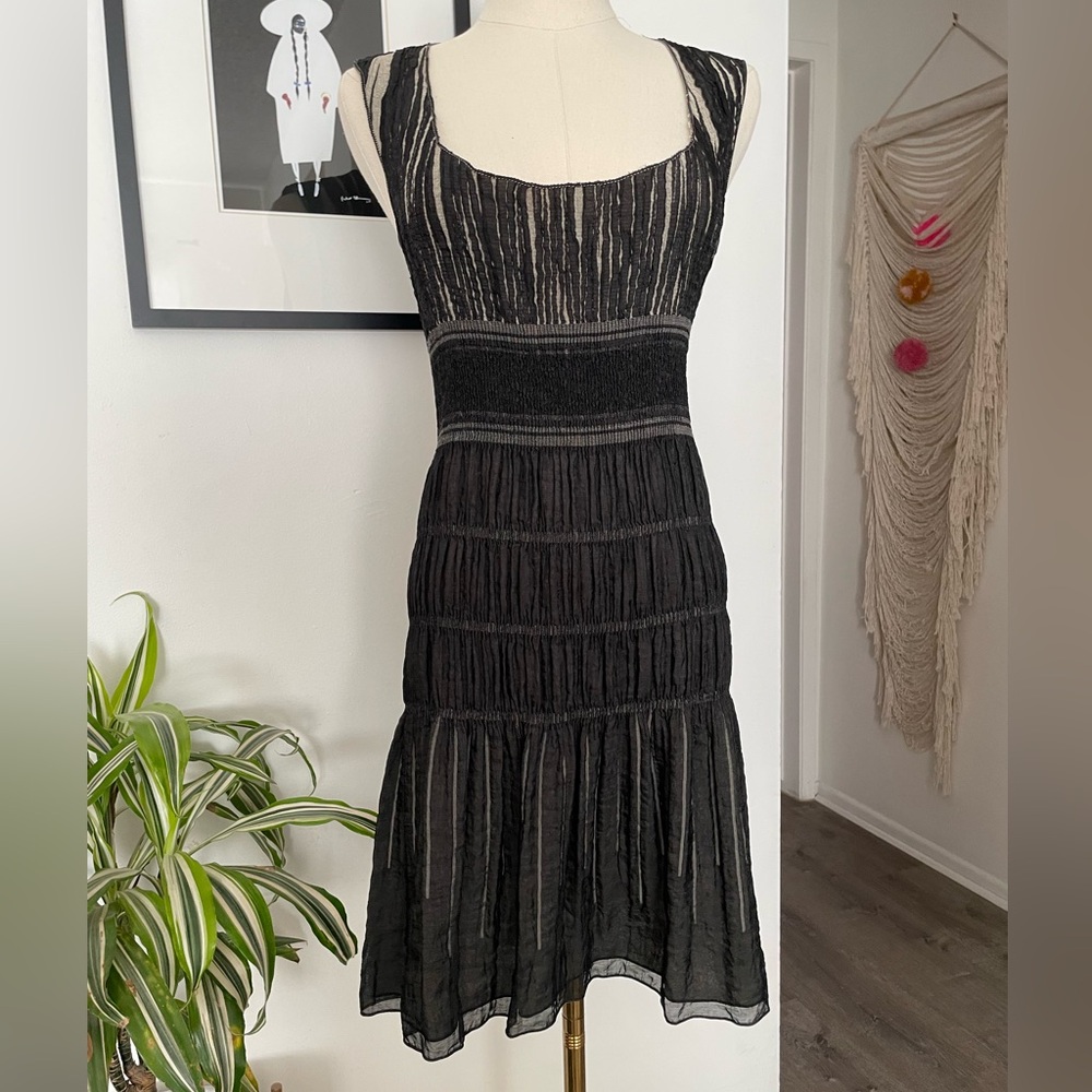 Vintage Max Studio Textured Sleeveless Dress S - Picture 2 of 4